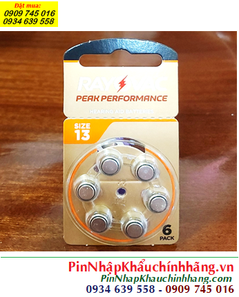 Pin máy trợ thính Rayovac PR48 /Pin số 13, Pin máy điếc Rayovac PR48 /Pin 13 chính hãng _Xuất xứ ANH